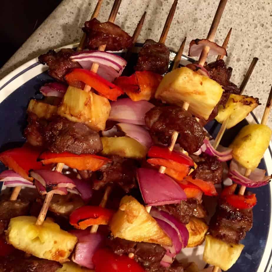 teriyaki pork tenderloin kabobs