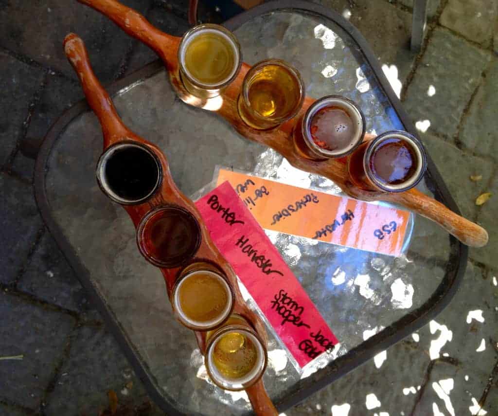 flights at green man brewery asheville brews