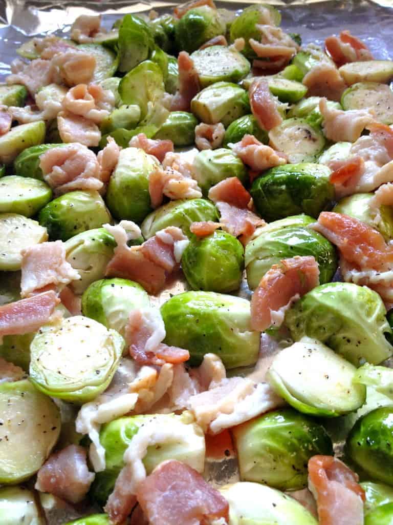 roasted brussels sprouts with bacon