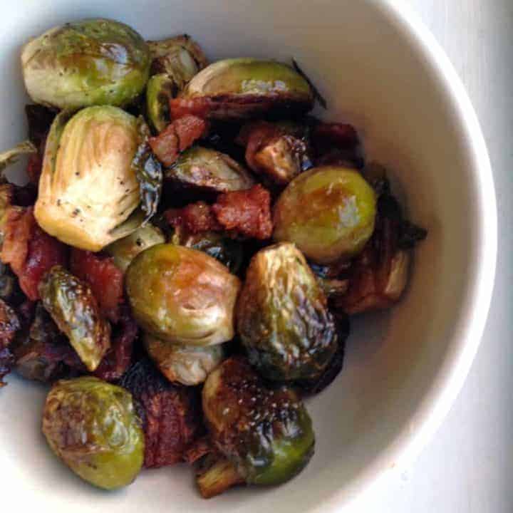 roasted brussels sprouts with bacon