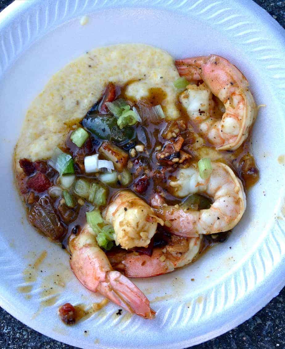 shrimp and grits (and some panthers’ tailgating too)