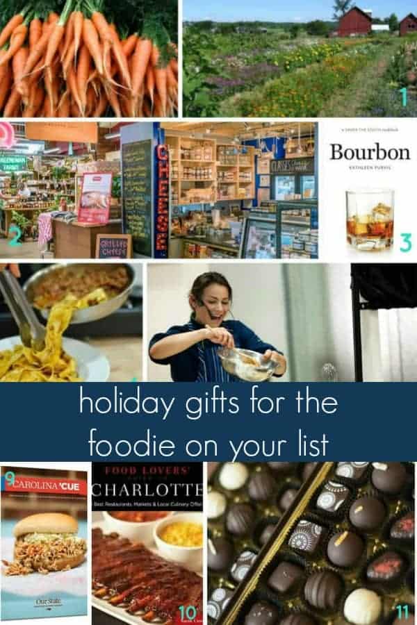 holiday gift guide for the foodie on your list! whether you're shopping for a chef, at home cook, or food lover, this gift guide is perfect for her or for him and features the best easy food gift ideas for christmas including food, products and experiences your foodie will love!