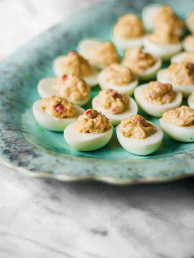 holiday deviled eggs