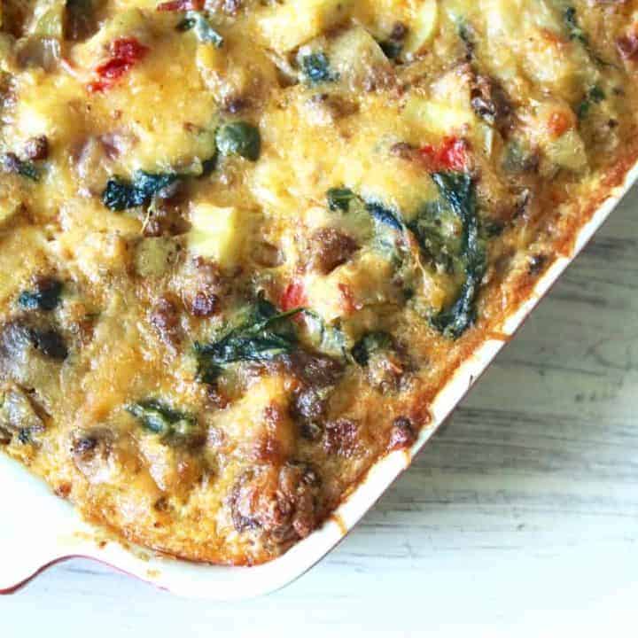 everything but the kitchen sink breakfast casserole