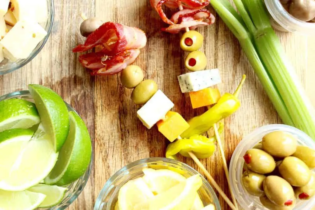 build your own bloody mary bar