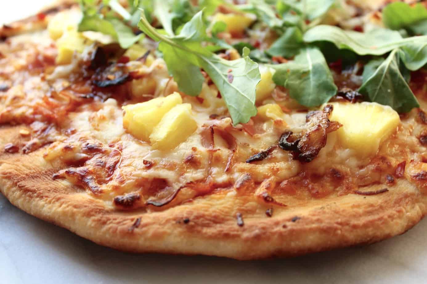 Grilled Pineapple and Prosciutto PIzza