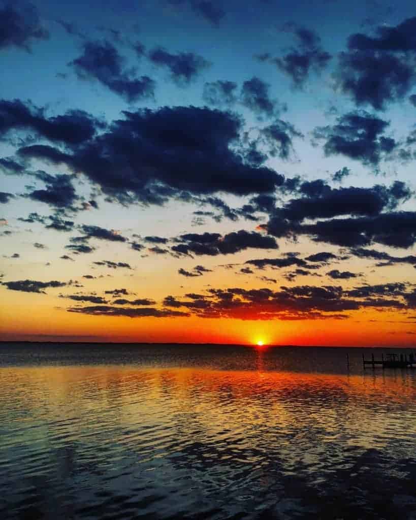 sunset at the outer banks