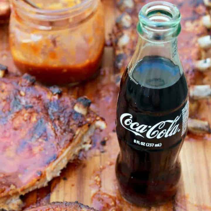 grilled baby back ribs with coca-cola barbecue sauce