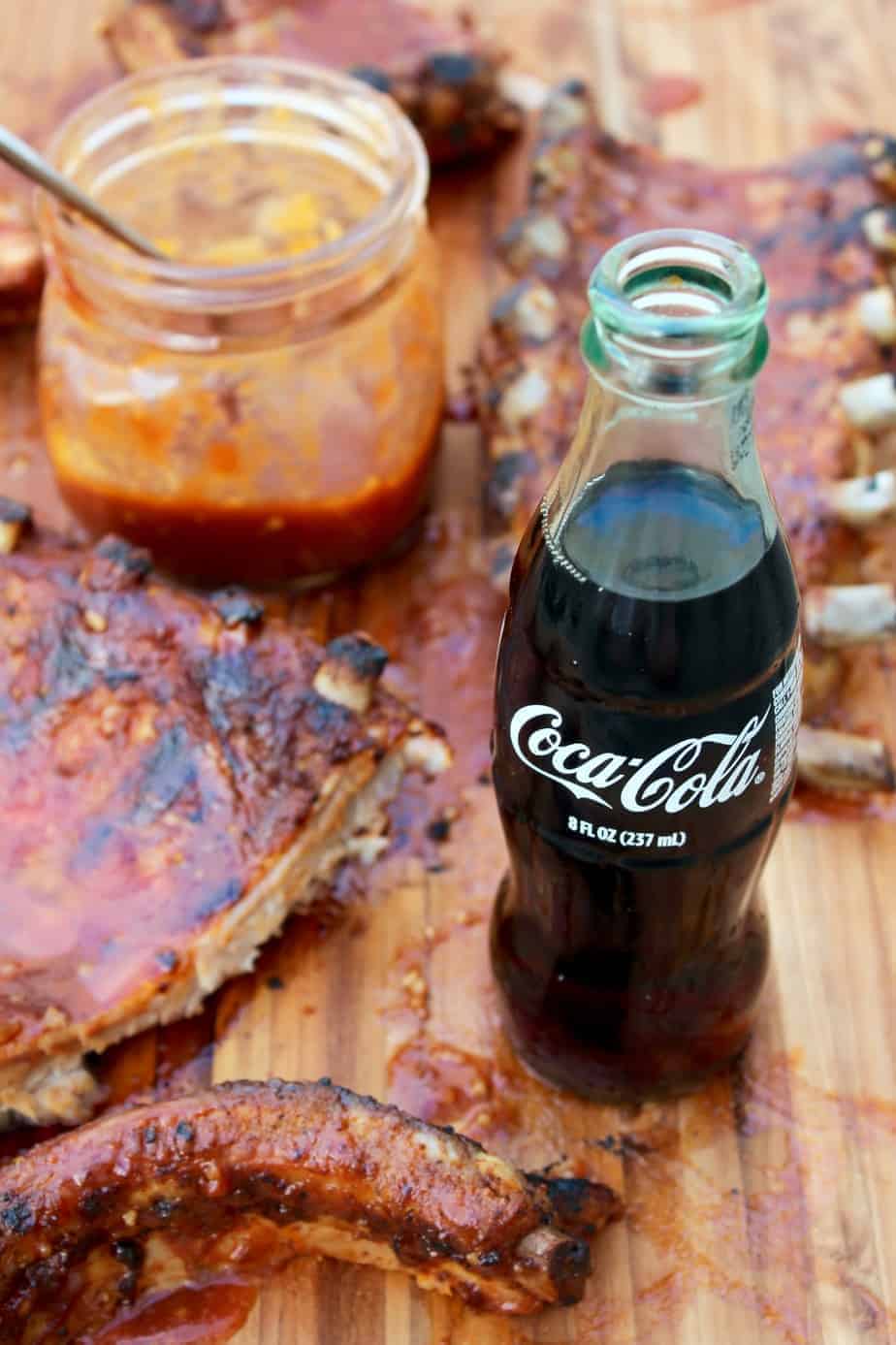 grilled baby back ribs with coca-cola barbecue sauce | off the eaten path