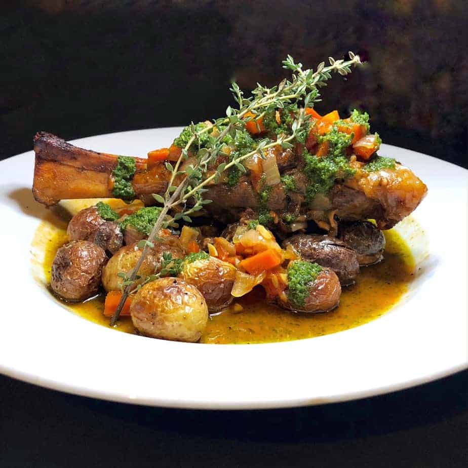 hendersonville restaurants old orchard tavern lamb shank with potatoes