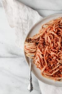 easy homemade spaghetti sauce fork twirl