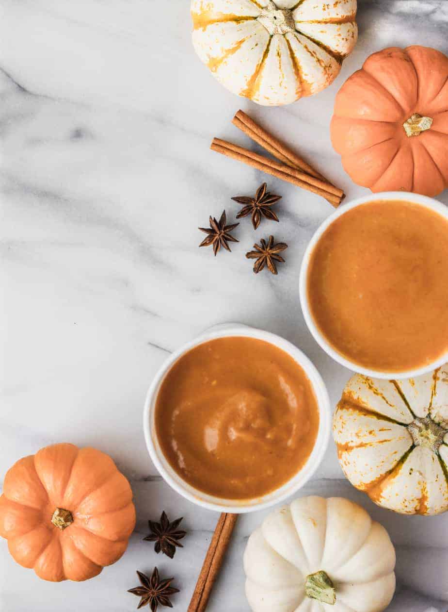 fall smoothies at tropical smoothie cafe with pumpkins and cinnamon and
