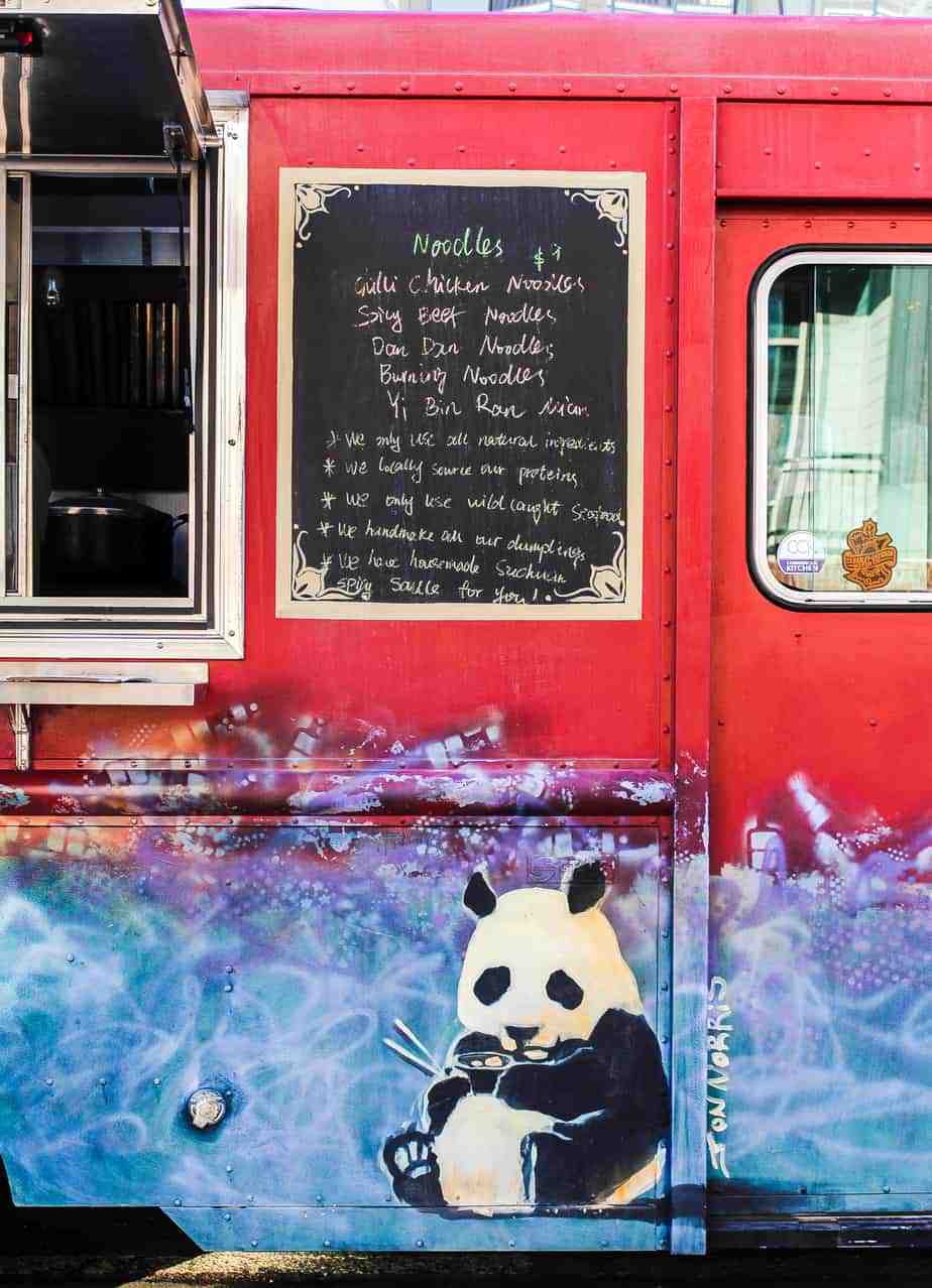 the dumpling lady food truck menu