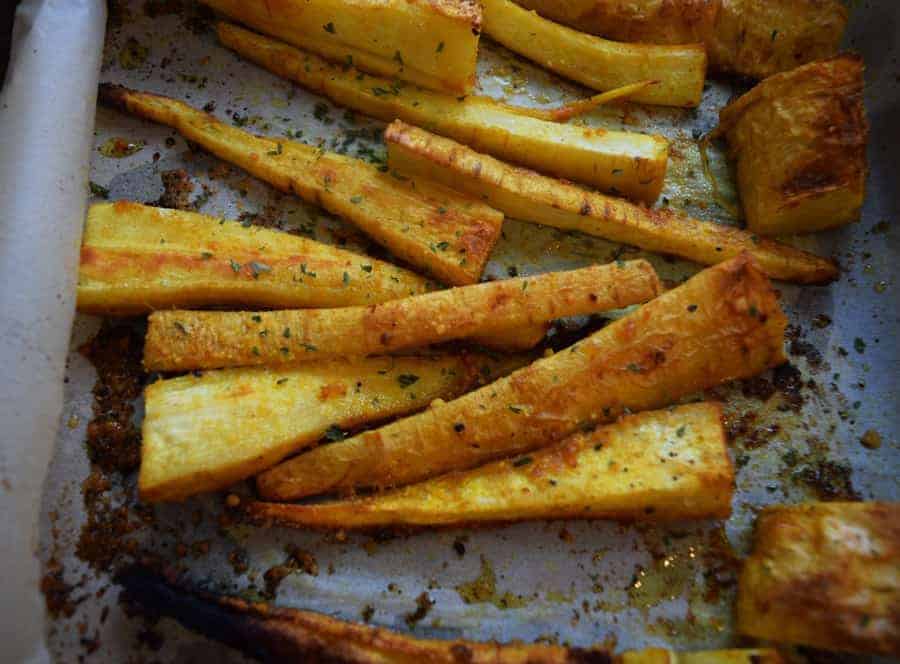 thanksgiving recipe round up turmeric parsnip fries