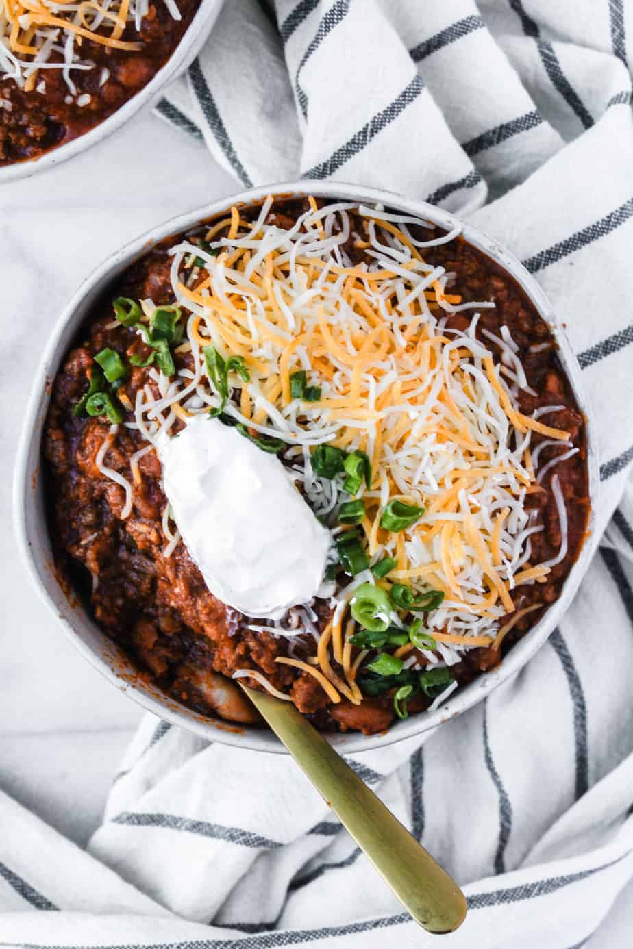 mom's award winning chili recipe single bowl