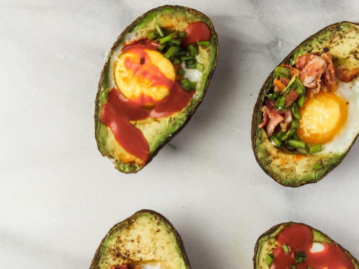 Easy Whole30 Breakfast Idea Baked Eggs In Avocado