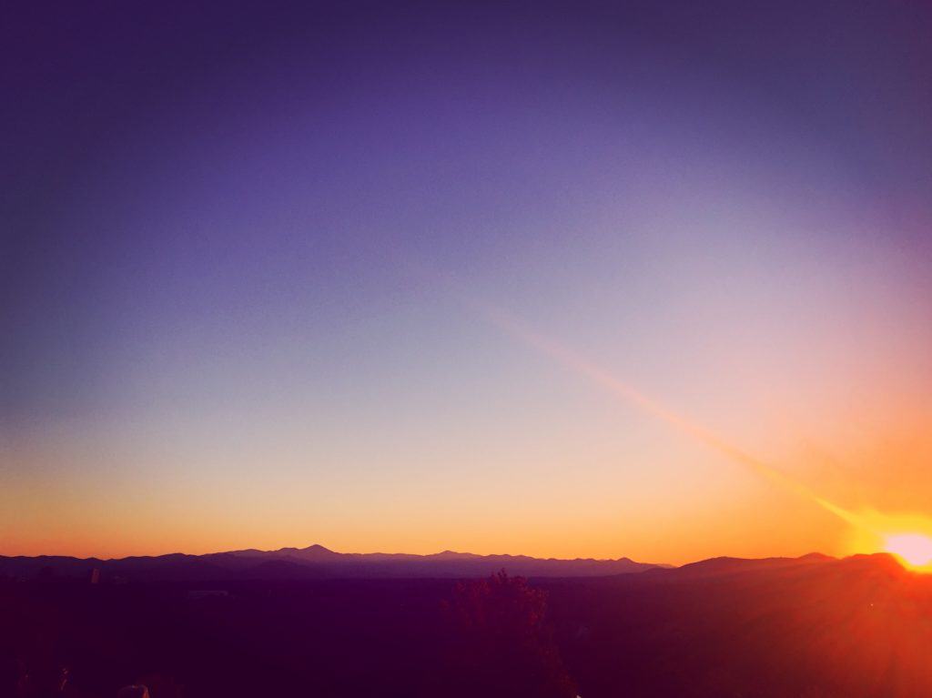 cabins in asheville nc sunset