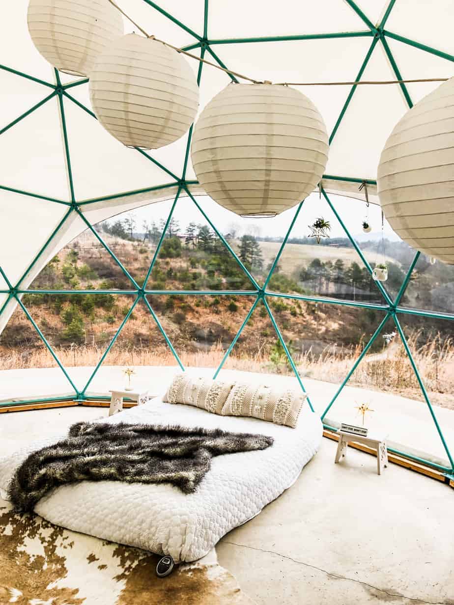 asheville glamping dome 2