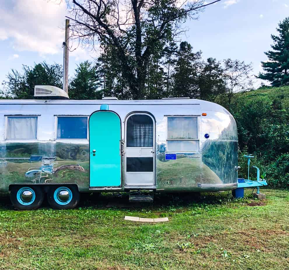 rosie the riveted asheville glamping outside