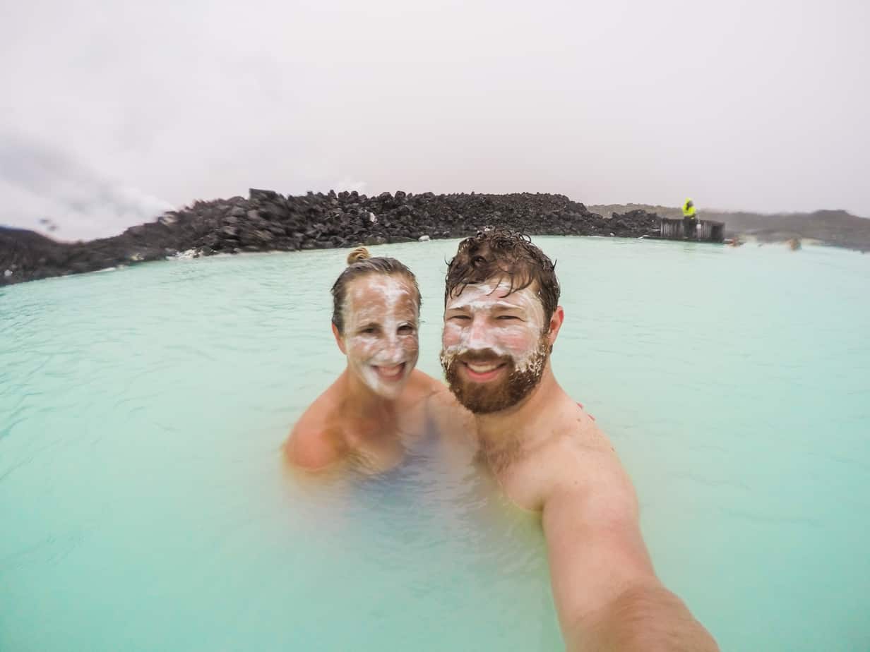 silica masks at the blue lagoon iceland itinerary