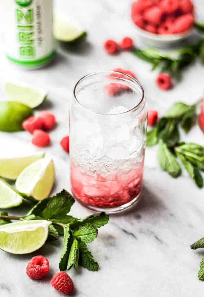 raspberry gin seltzer