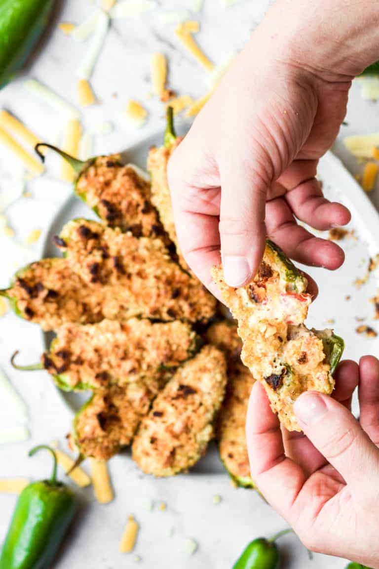 crab stuffed baked jalapeno poppers