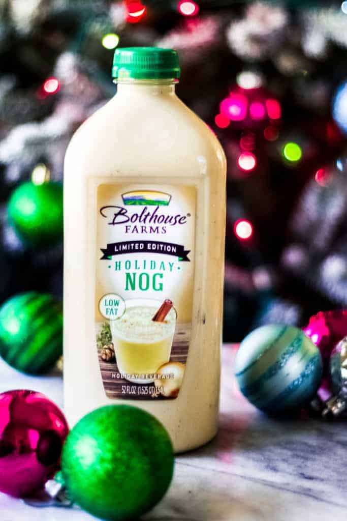 bolthouse farms holiday nog bottle used to make a christmas white russian