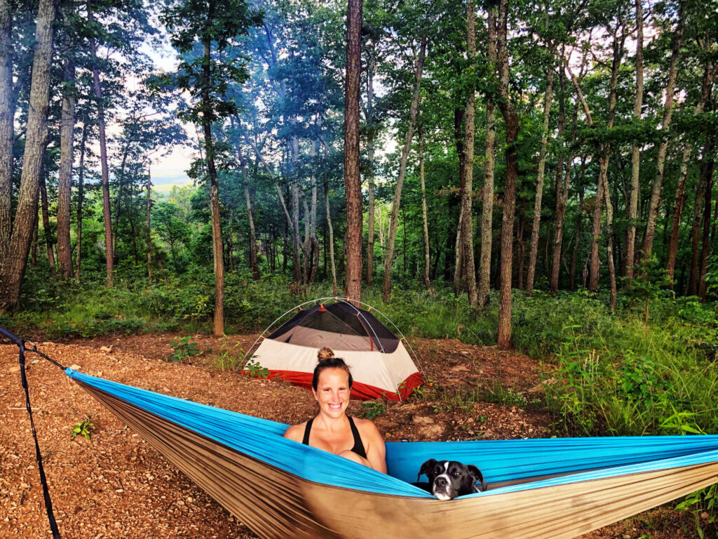 primitive campsite at south mountains state park