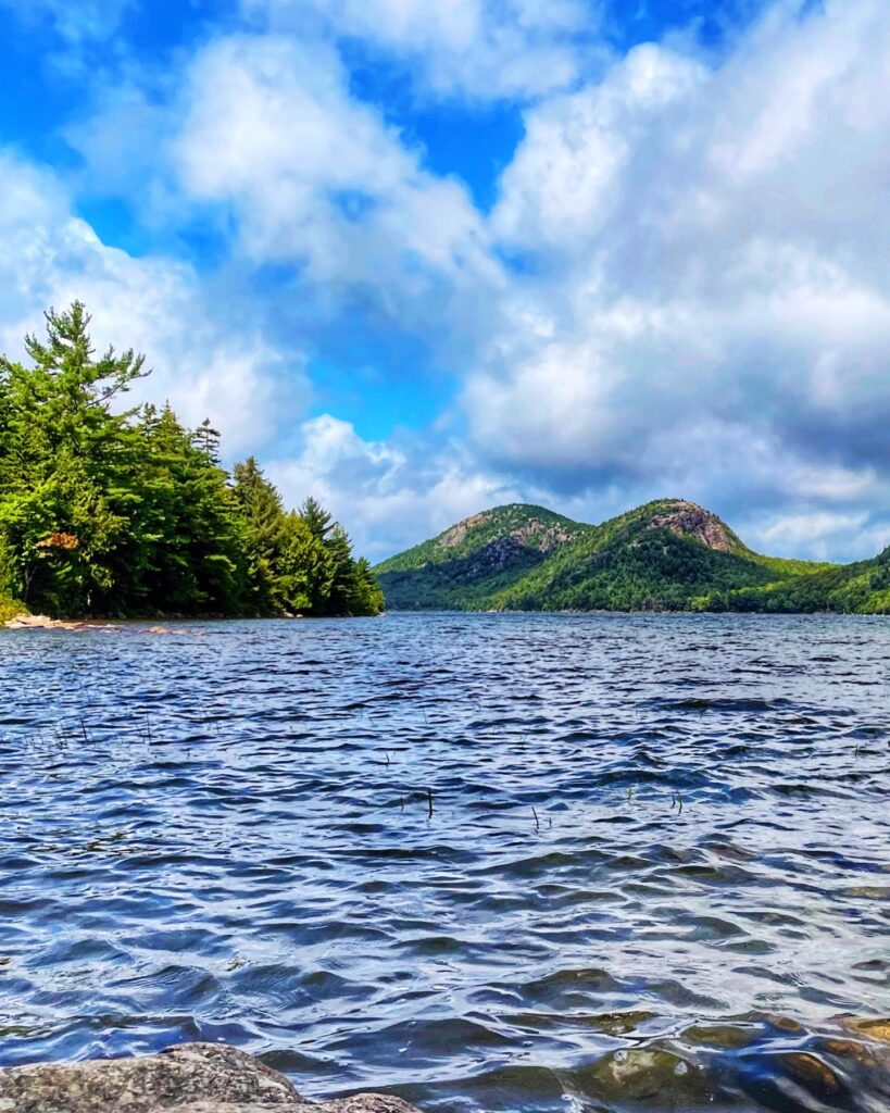 view of the bubbles from jordan pond