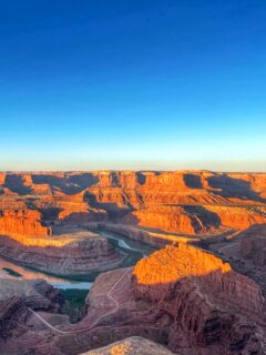 sunrise over the canyon dead horse point state park